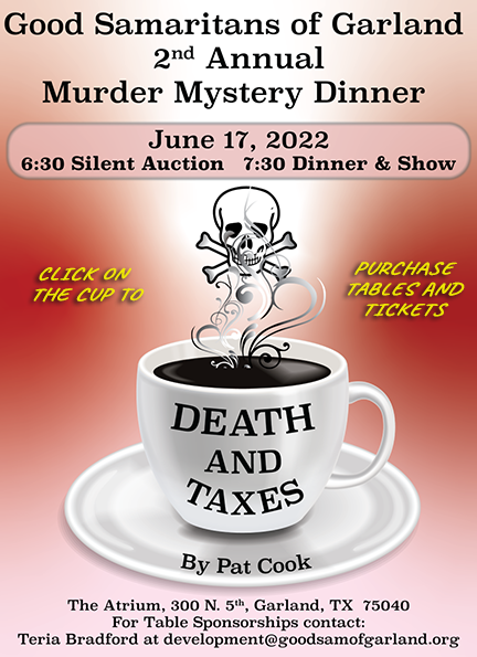 Click Here to Purchase Tables or Tickets to the Murder Mystery Dinner - March 5th, 2022