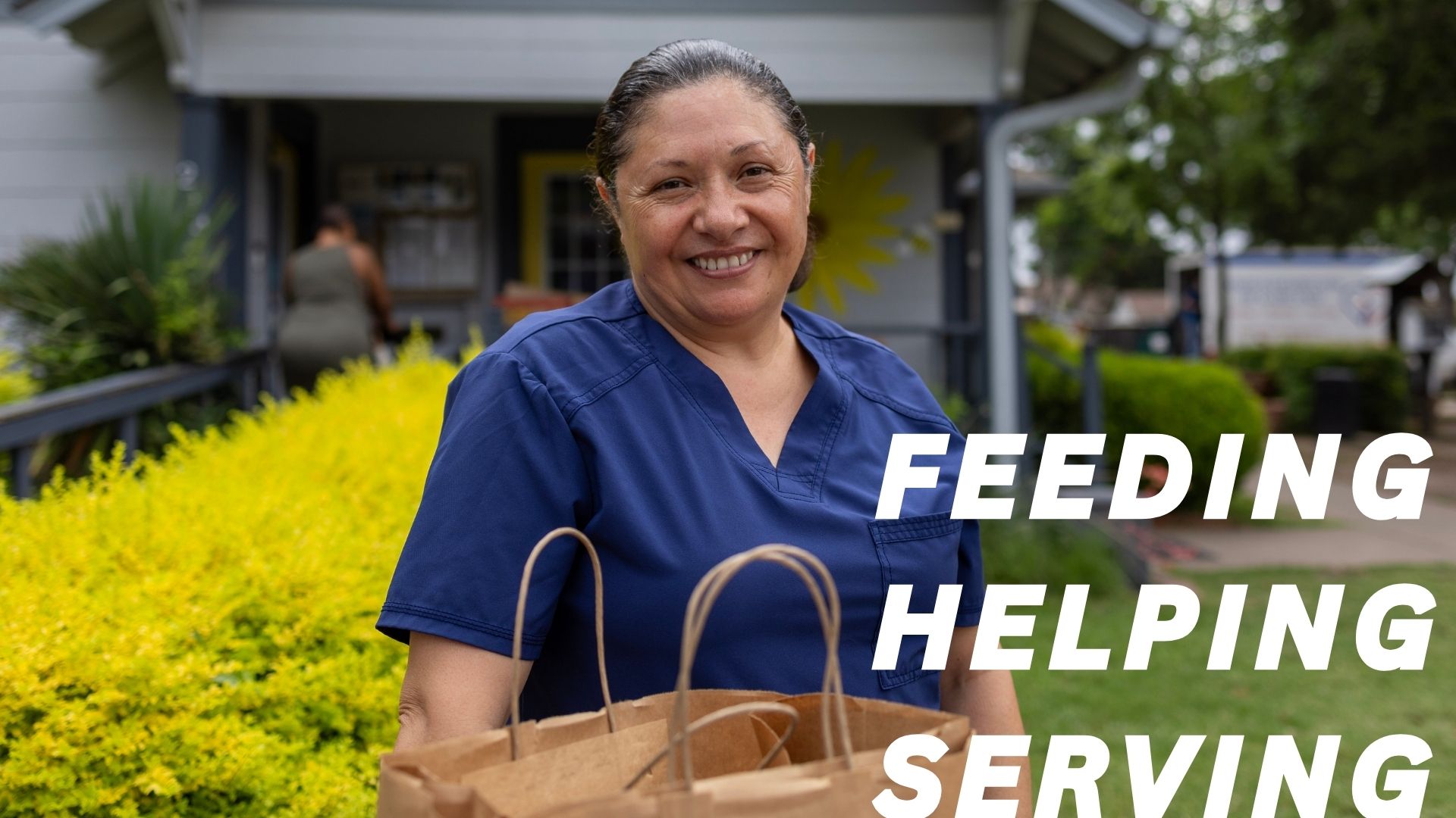 FEEDING HELPING SERVING