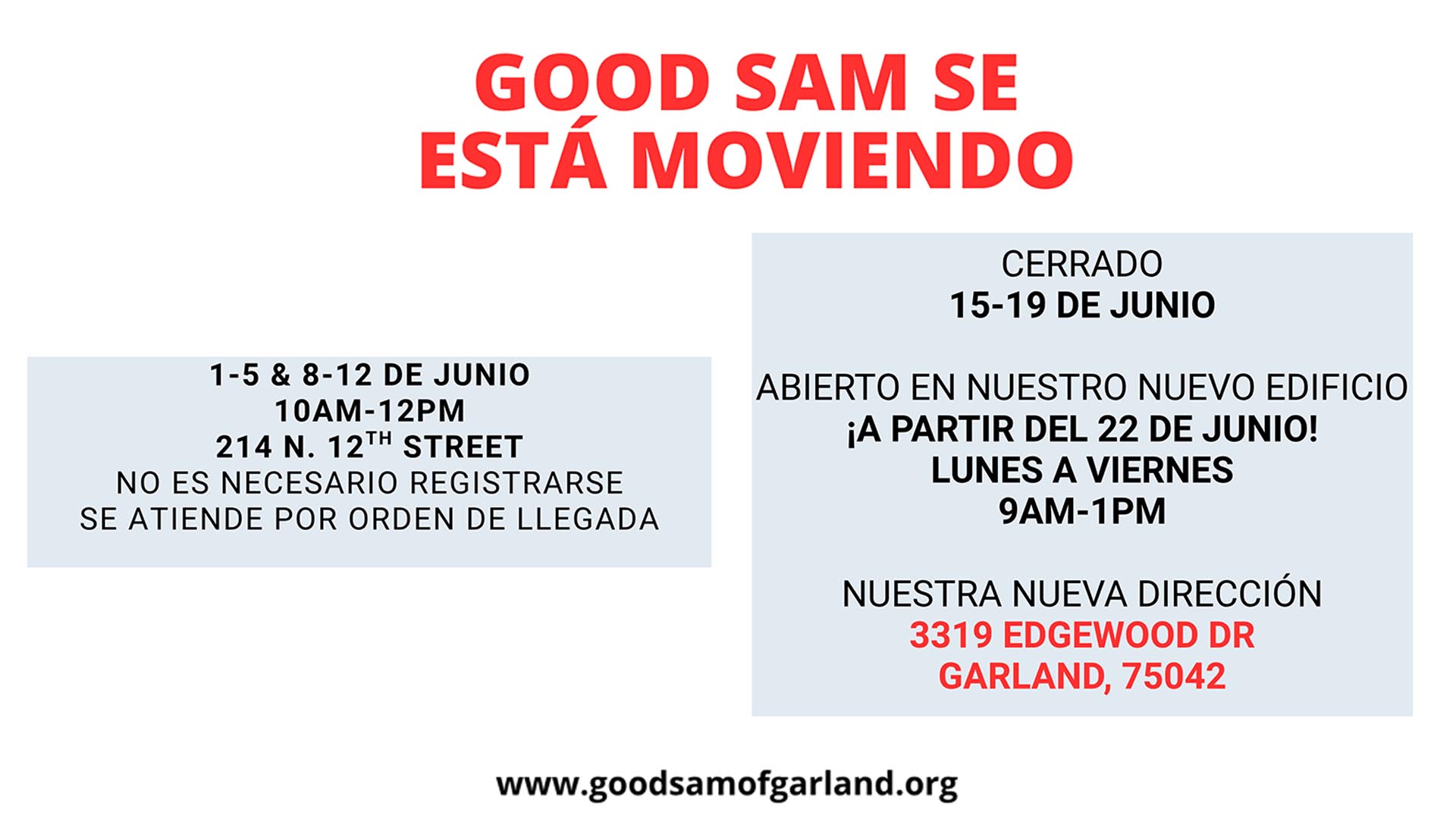 Good Sam Se Esta Moviendo